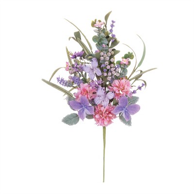 Mixed Floral and Butterfly Bush (Set of 2)