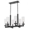 Quorum Lighting Lee Boulevard 6 - Light Chandelier in  Matte Black - image 3 of 3