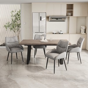 5-Piece Dining Set with Rectangular Table and 4 Chairs for Kitchen, Dining Room - 1 of 4