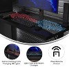 BlackArc Metrix 7 Gaming Desk: LED Lights, Tempered Glass, Steel Frame, No Storage - 2 of 4