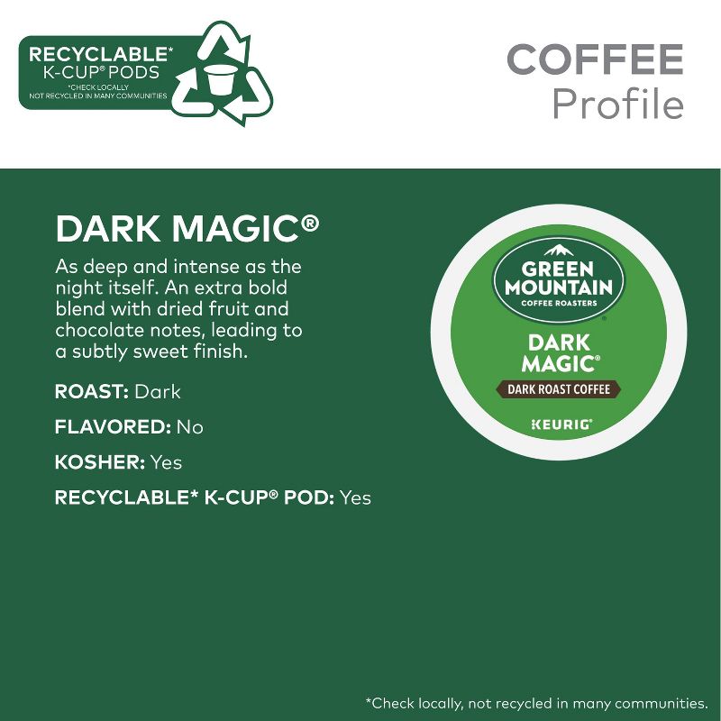 Green Mountain Coffee Dark Magic Dark Roast Coffee Pods, 4 of 18