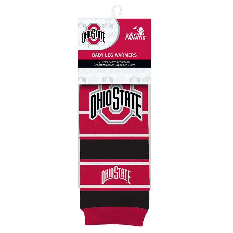 Baby Fanatic Officially Licensed Toddler & Baby Unisex Crawler Leg Warmers - NCAA Ohio State Buckeyes, 1 of 7