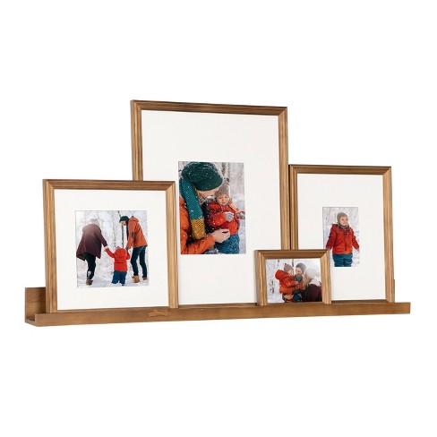 Set of 2 11x14 Matted To 8x10 Brown Photo Picture Frame Home