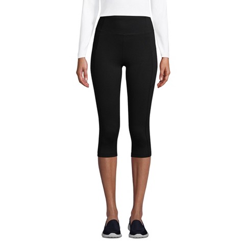 Lands' End Women's Active Compression Slimming Pocket Capri Leggings -  X-small - Black : Target