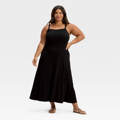 Women's Ribbed Maxi A-Line Dress - Universal Thread™