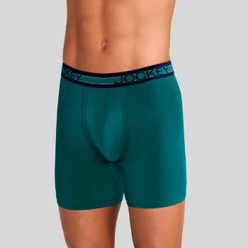 Jockey Generation™ Men's Ultra Soft No Chafe Pouch Boxer Briefs 3pk - Navy  Blue/aqua Blue/coral Pink Xl : Target