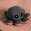 TopComfy Baby and Toddler Learning Toys Knitted Stuffed Octopus Soft Toy 8 Flexible Tentacles Baby Toy Ocean Toy For Toddlers, Gray, 10"*4.5"*2" - 2 of 4
