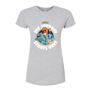 Women's - Pokémon - Let's Get Started Fitted Graphic T-Shirt - 1 of 3