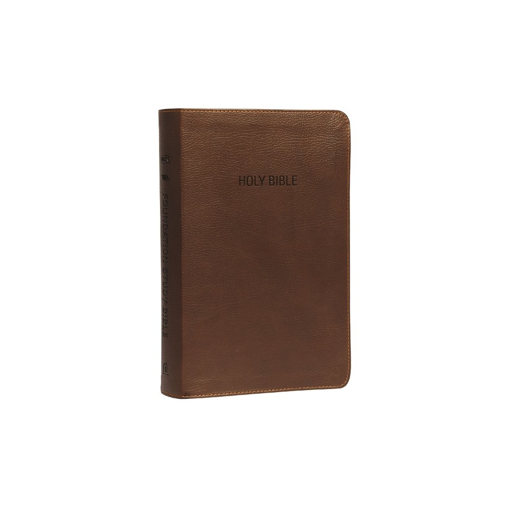 Foundation Study Bible-NKJV - by Thomas Nelson (Leather Bound)