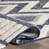 Nuloom Corrie Geometric 4x6 Indoor Area Rug for Living Room Bedroom Dining Room Kitchen, Blue/Ivory - 4 of 4