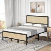 Acekool Boho Rattan Bed - Full Size with Safe Corners - 2 of 4