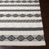 Mark & Day Selmien 5'x7'6" Rectangle Woven Indoor Area Rugs Charcoal: Handmade Wool, Stain-Resistant, Bohemian Style - 3 of 4