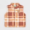 Baby Boys' 3pc Disney Winnie The Pooh Long Sleeve Shirt with Cozy Zip-Up Vest & Bottom Set - Brown - 3 of 4