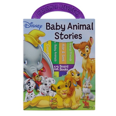 Disney Baby Animal Stories: My First Library 12 Board Book Block Set (Board Book)