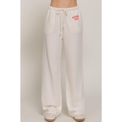 I am a Fashion Junky Waistband Print Detail Sweatpants