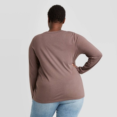 plus size womens thermal tops