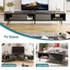 Bestier Mid Century Modern TV Stand for 85 inch TV, 2 in 1 Long TV Cabinet for Living Room - 2 of 4