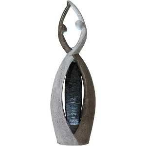 John Timberland Dancing Couple Modern Outdoor Floor Water Fountain with LED Light 57" for Yard Garden Patio Home Deck Porch Exterior Balcony Roof - 1 of 4