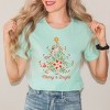 Simply Sage Market Women's Merry and Bright Christmas Tree Grunge Short Sleeve Graphic Tee - 2 of 3