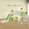 Infurnic Baby Activity Gyms, Slide Set with Basketball Hoop, Toy Storage Organizer and Climbers Playground for Kids, Multicolored, 75.6"*65.3"*38.2" - 2 of 4