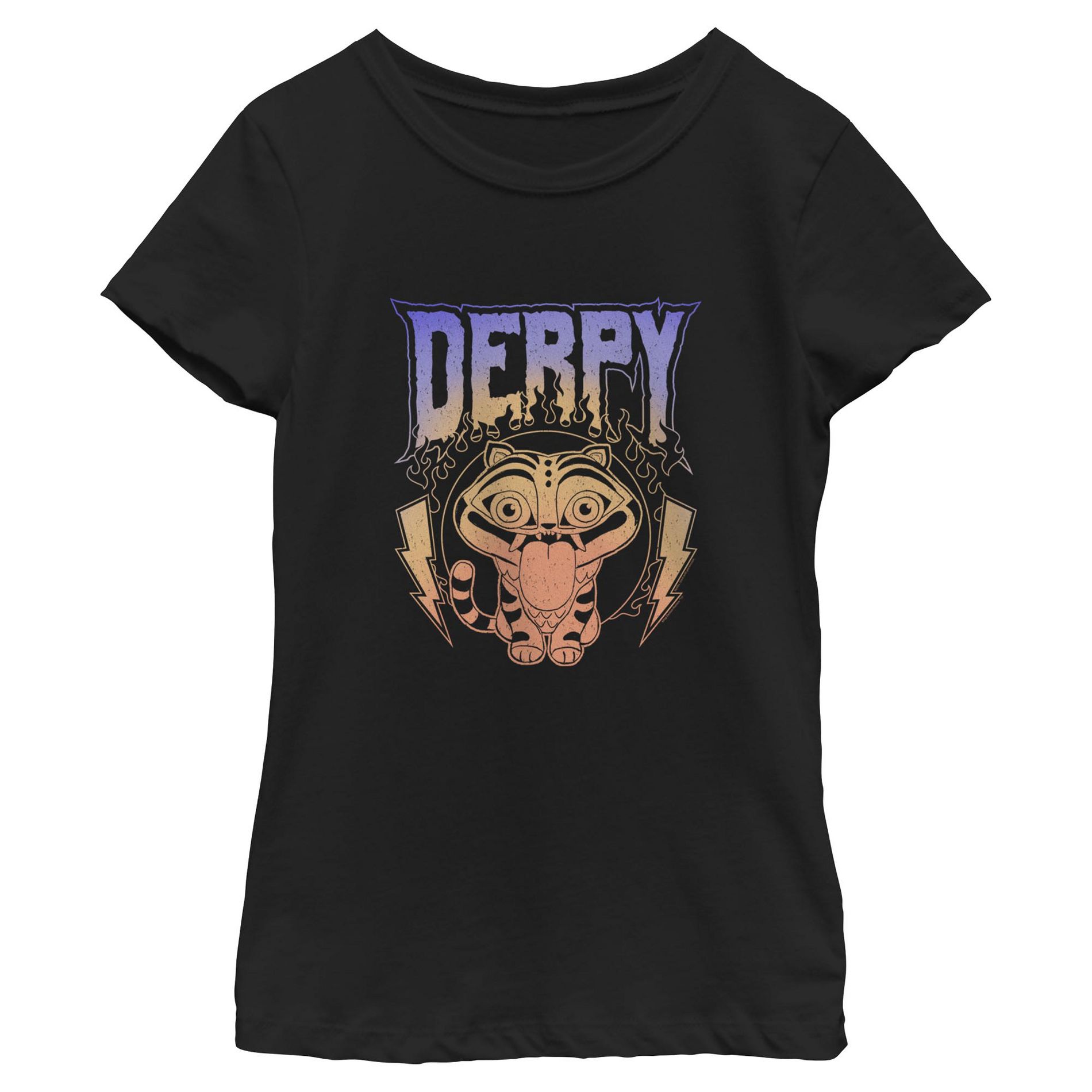 Girls KPop Demon Hunters Mythic Lightning Derpy T Shirt