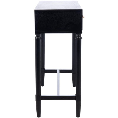 Estella Black and Beige 2-Drawer Console Table