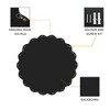 Lycvki Black Solid Wood Wavy Wall Decor Mirror - 4 of 4