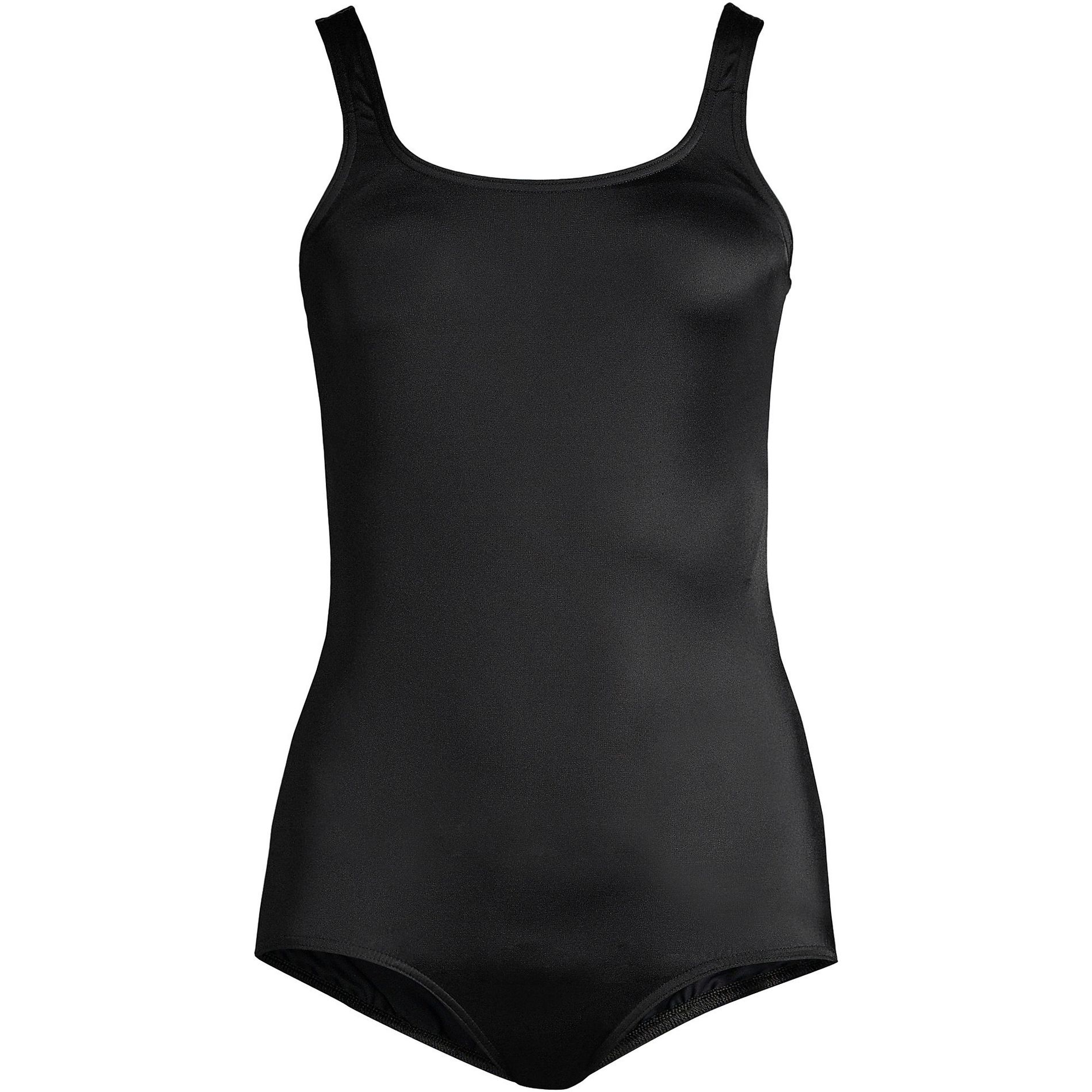 Lands' End Women's Tugless Low Leg One Piece Swimsuit
