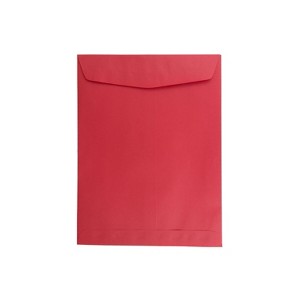 JAM Paper Open End Catalog Envelope 9" x 12" Red 100/Box (80329) - 1 of 4