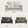 GDFStudio Everley Modern Minimalist Chenille Upholstered 2-Seat Sofa - 4 of 4