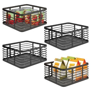 Metal Pantry Basket with Handles - 1 of 4