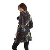 Women's Midnight Belted Collared Rain Jacket - ANGEL - 3 of 4