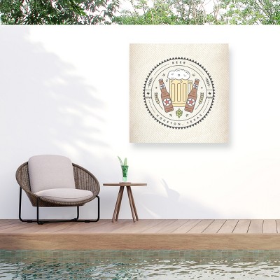 Trademark Fine Art -"Houston Texas Beer" Outdoor Canvas