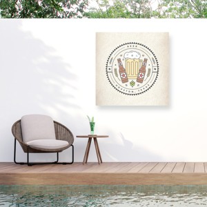 Trademark Fine Art -"Houston Texas Beer" Outdoor Canvas - 1 of 4