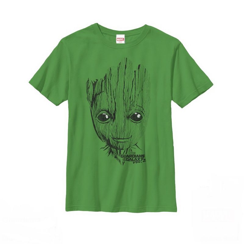 Boy's Marvel Guardians of the Galaxy Vol. 2 Groot Face T-Shirt, 1 of 4