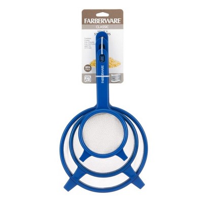 Farberware Strainers Set of 3 - Classic Blue - Thumbnail 4