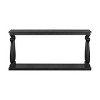 Pine Rectangular Console Table,Entryway Table with Vase-Legs Design and Lower Shelf,American Traditional Sofa Table for Living Room-Coolbibila - 3 of 4