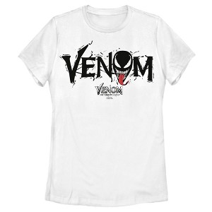 Women's Marvel Venom: Let There be Carnage Black Webs Logo T-Shirt - 1 of 4