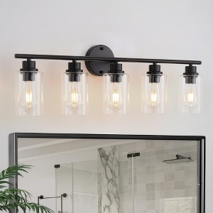 BAOURE Modern Vanity Light, Bathroom Light Fixtures for Expansive Bathrooms, Wall Lamp with Clear Glass for Mirror, Living Room - 1 of 4