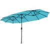 Ainfox 13ft Outdoor Patio Umbrella With Umbrella Base Double-sided Deck Pool Umbrella with 1.5 Inch Pole, Fade Resistant  for Porch, Market, Backyard - 4 of 4