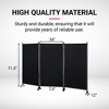 Proman Products - Galaxy Section Divider, Water Repellent Fabric Room Divider with Black Powder Coated Metal Frame for Indoors or Outdoors (Black) - 3 of 4