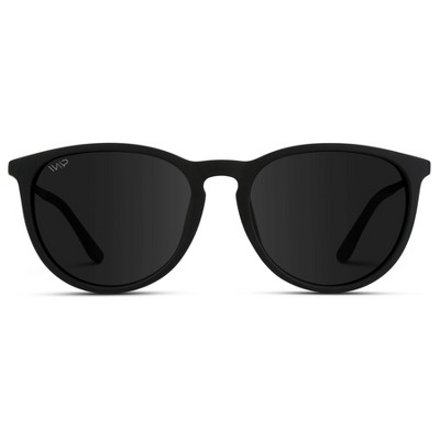 WMP Eyewear Metal Temple Round Polarized Sunglasses