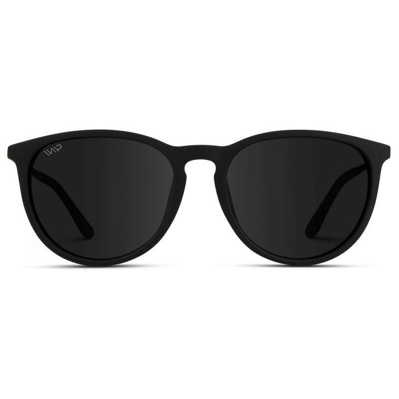 WMP Eyewear Metal Temple Round Polarized Sunglasses, 1 of 5