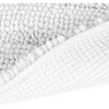 Home Mart Goods Large 2 Piece Set White Soft Cozy Plush Chenille Bath Mat Bathroom Rug - 4 of 4