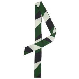 Allegra K Women's Stripe Ribbon Skinny Long Narrow Neckerchief Hairband Wrist Wear Handbag Handle Wrap 1 Pc - 1 of 4