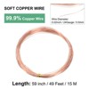 Unique Bargains Soft Pure Copper Jewelry Making Gardening Wire 1 Roll - 3 of 4