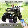 12V Ride On Truck Car,Kids Electric Vehicle with Parent Remote Control,Ride On Toy Truck with Spring Suspension, 3 Speeds,Lights,Music for Kids 3-8 - 2 of 4