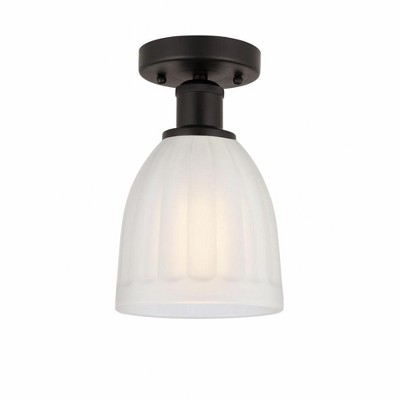 Brookfield - 1 Light Semi-Flush Mount In Industrial Style-9.75 Inches Tall and 5.75 Inches Wide