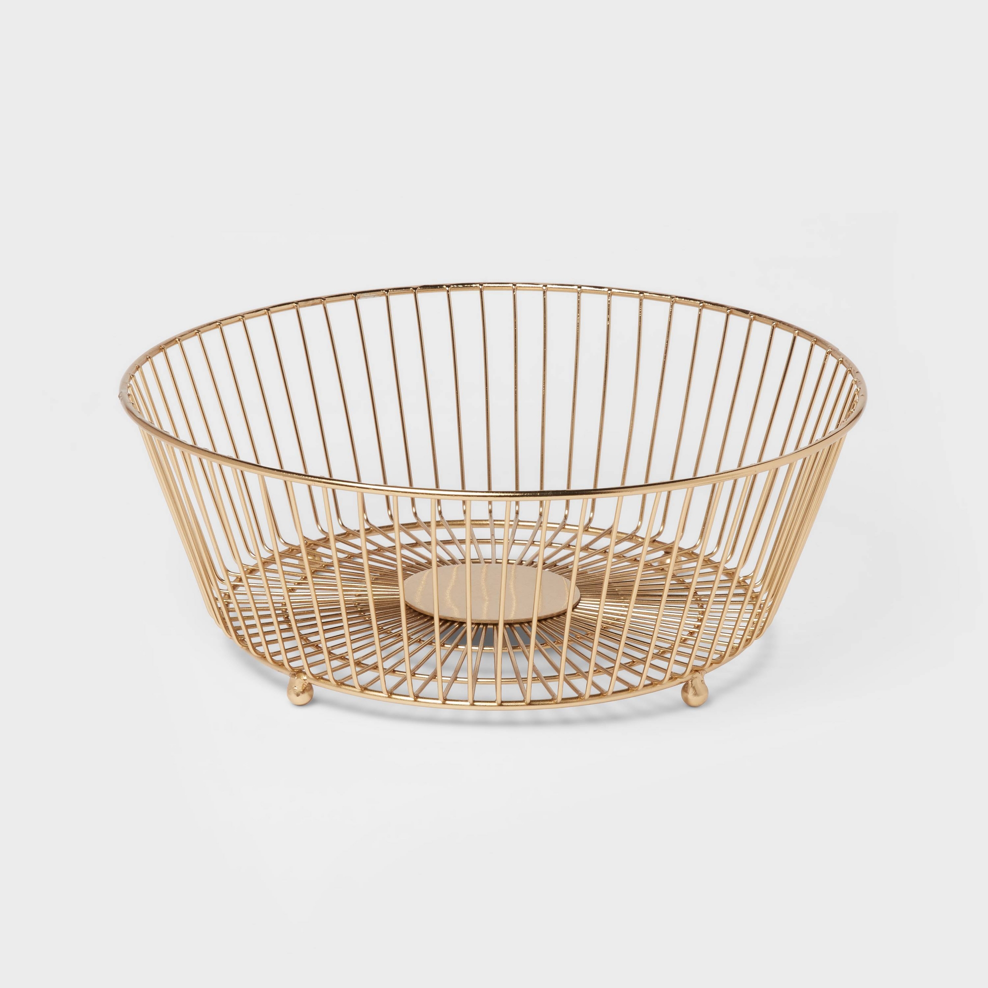 Delavan Collection Metal Wire Fruit Bowl Gold - Threshold™