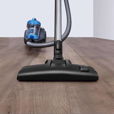 Blue Lightweight Bagless Canister Vacuum Cleaner with Powerful Suction